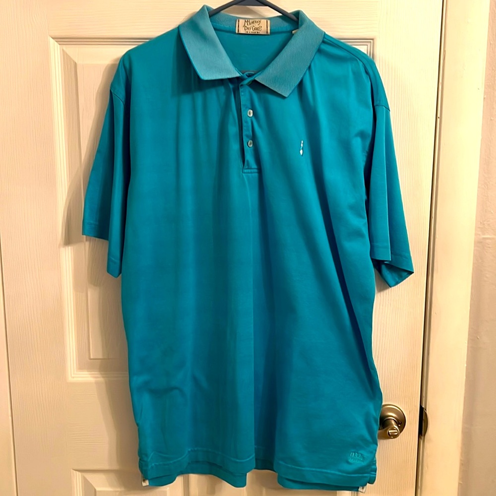 Men’s Polo, Tabasco McIlhenny Dry Goods, Blue, Size Large